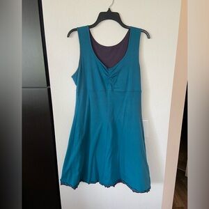 GoLite Cayambe Reversible Sundress, blue and purple, size medium